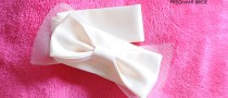 bow sash for pregnant bride