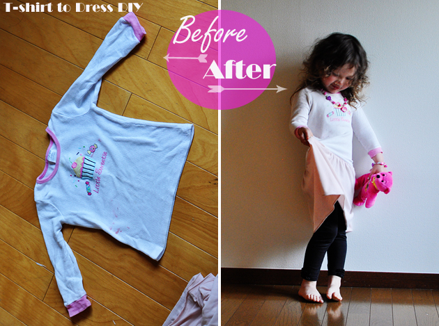 t-shirt to dress DIY Vivat Veritas Blog