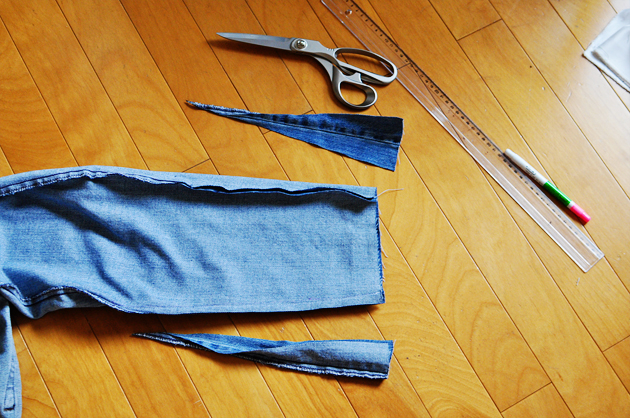 DIY Distressed Boyfriend Denim Process2