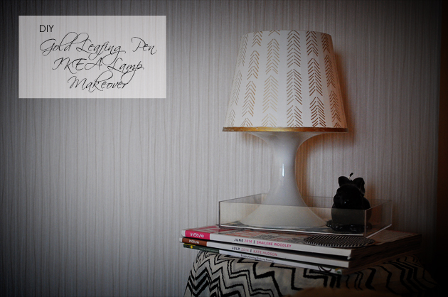 DIY Gold Leafing Pen IKEA Lamp Makeover by Vivat Veritas1