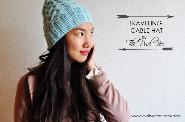 Traveling Cable Hat by The Purl Bee Vivat Veritas