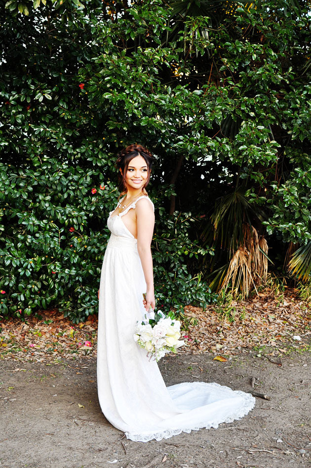 bridal photo in hamarikyu