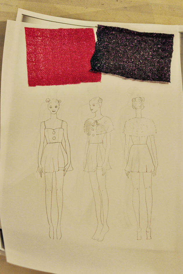 j pop costume sketch