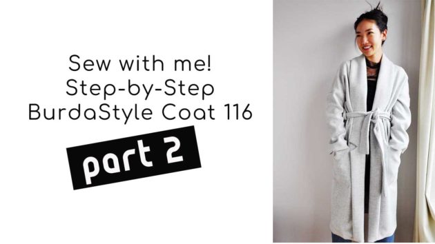 burdastyle sewing tutorial coat 116