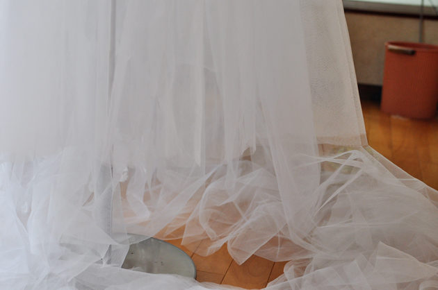 チュールを使ったドレスをキレイに縫うコツ Vivat Veritas Bridal ビバベリタス ブライダル