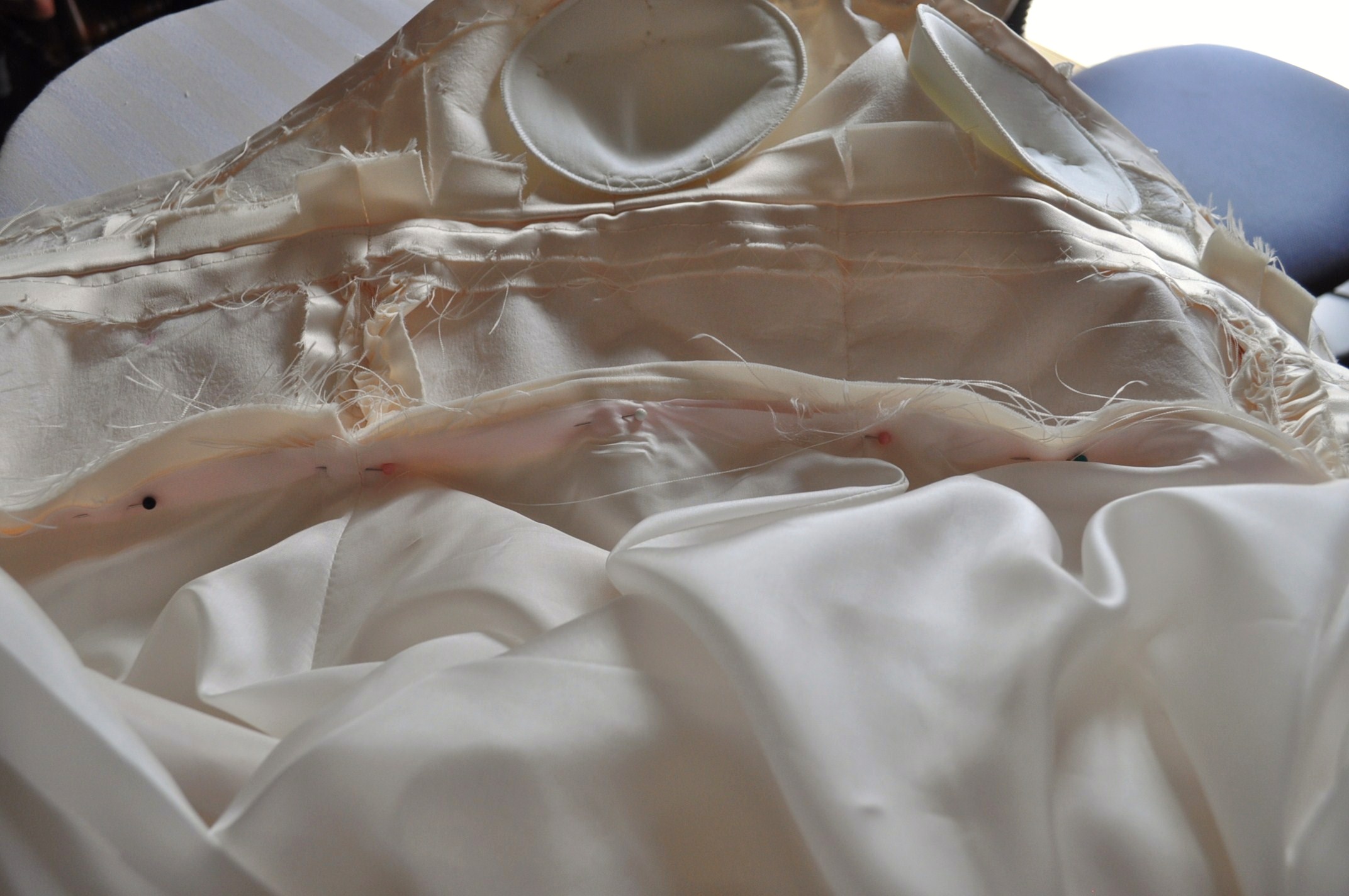 Making Wedding Dress Pt.9 - Skirt Lining, Another Attempt to