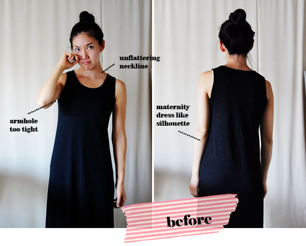 DIY: Black Tank Maxi Before & After - Vivat Veritas