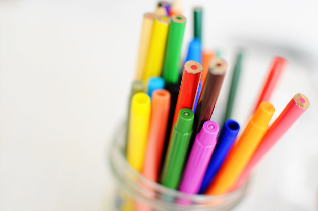 colorful pens by vivat veritas