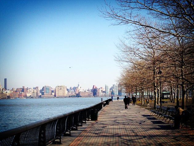 hoboken overlooking manhattan