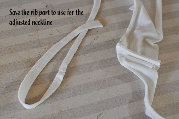 step3 lace insert diy save the rib