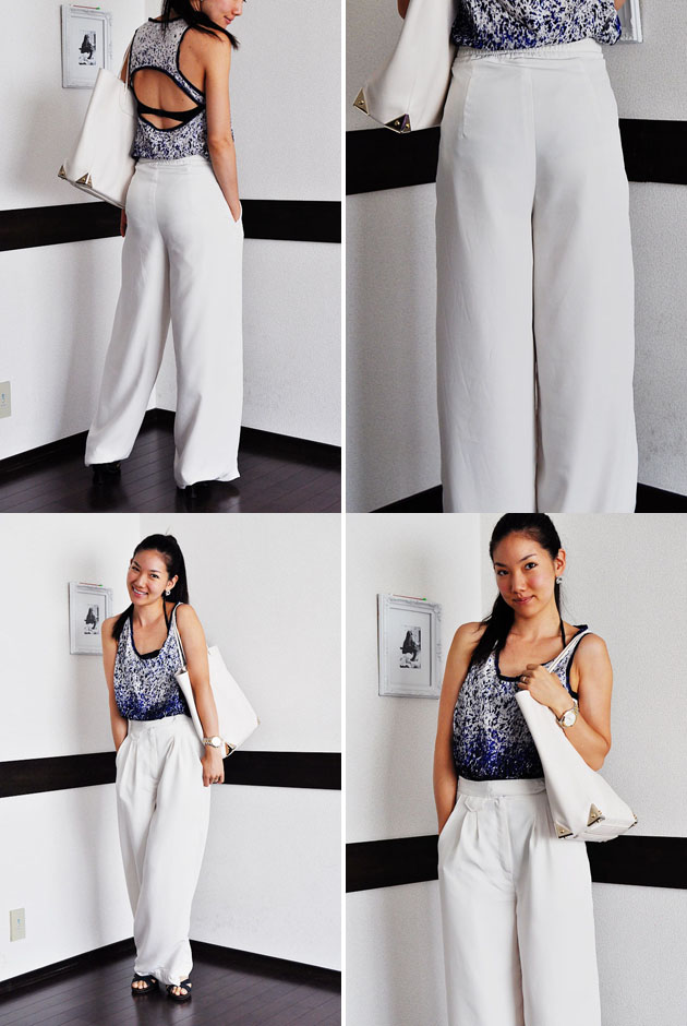 Made:: White Palazzo Pants - Vivat Veritas