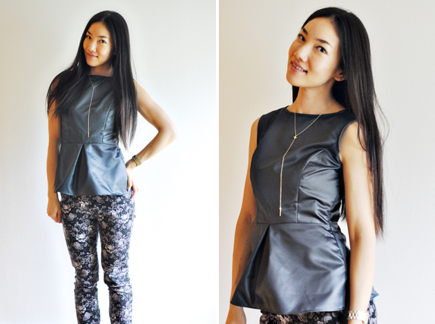 faux leather top vivat veritas