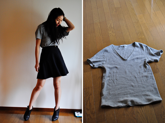 handmade gray t-shirt by vivatveritas1