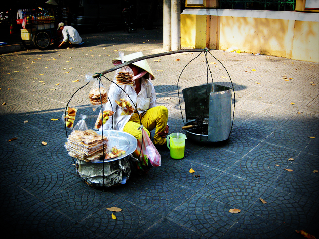 people on street ho chi min city