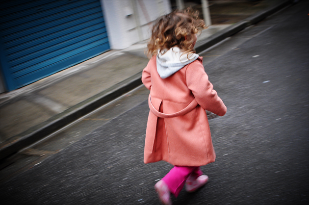 toddler pink coat back view by vivat veritas4