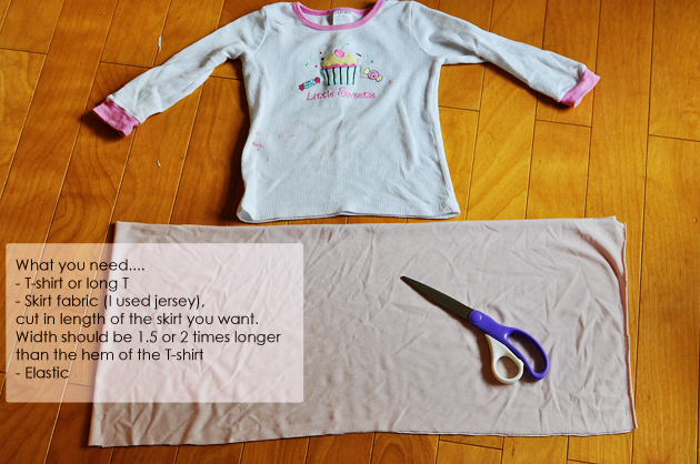 t-shirt to dress DIY - What You Need - Vivat Veritas Blog