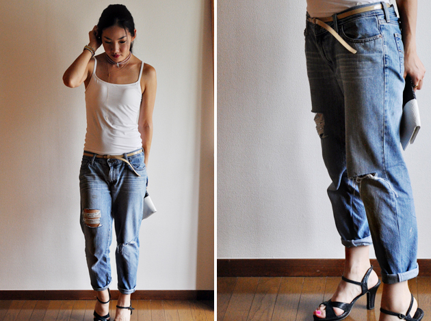 DIY Distressed Boyfriend Denim2 by Vivat Veritas