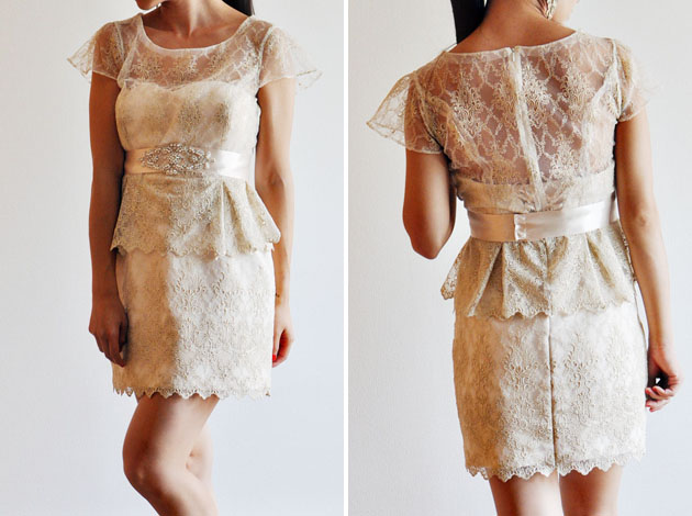 two way wedding dress peplum top via vivat veritas blog