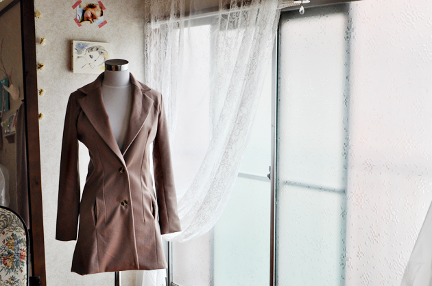 butterick 4610 modification camel wool coat by vivat veritas4