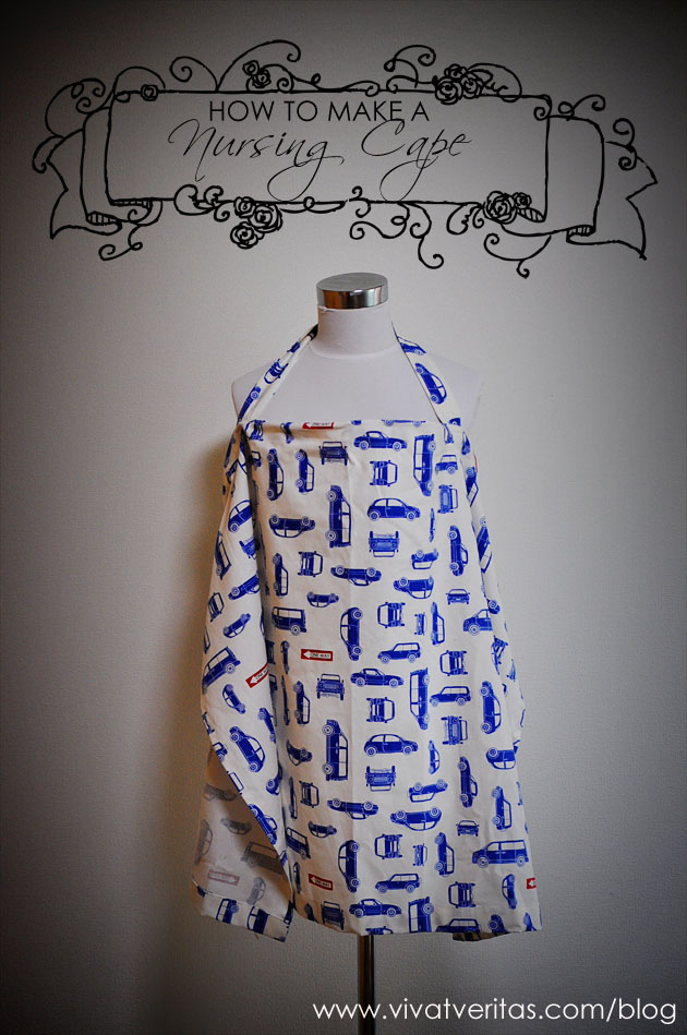 how to make a nursing cape by vivat veritas