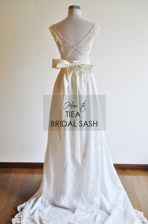 how to tie a bridal sash vivat veritas