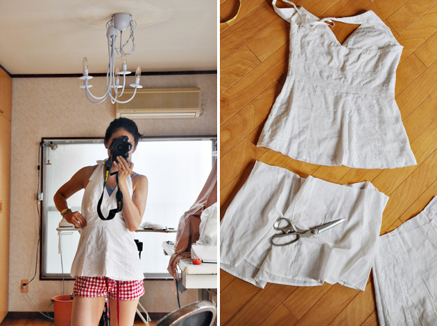 Before Pictures of Halter Top DIY (via VivatVeritas