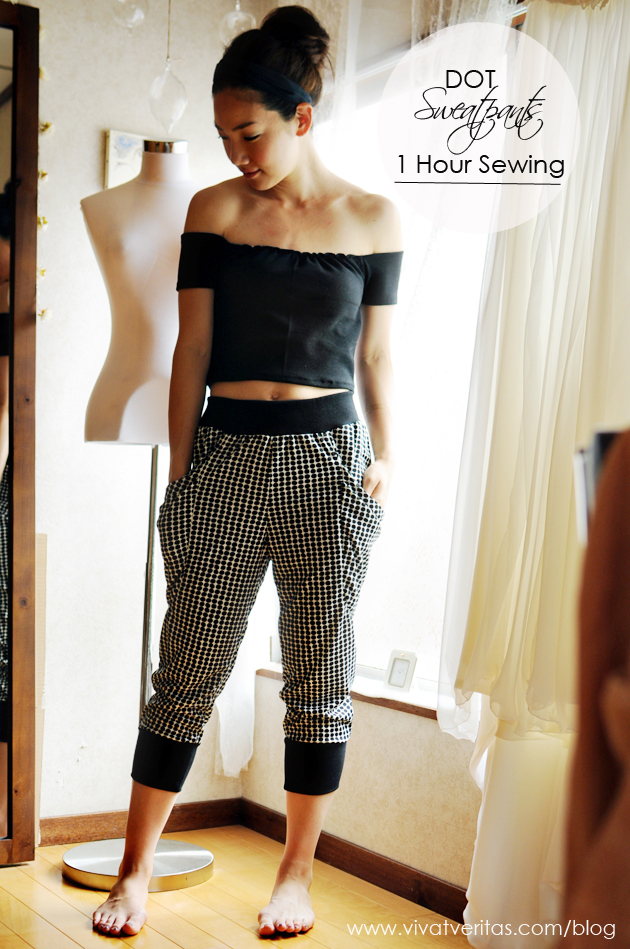 One Hour Sewing Dot Sweatpants (via vivatveritas