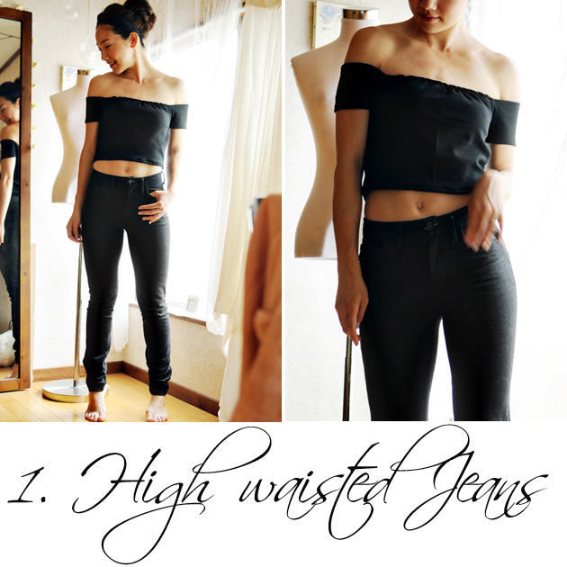 three ways to wear off the shoulder top (via vivatveritas