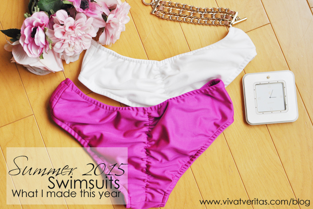 Hot Pink and White Cheeky Bikini Bottom via Vivat Veritas Blog copy