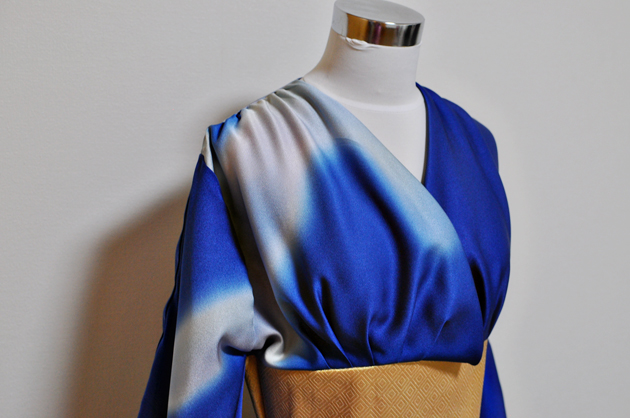 blue kimono dress kimono remake