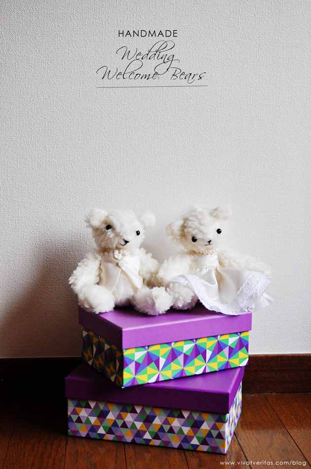 Handmade Wedding Welcome Bears by Vivat Veritas Blog