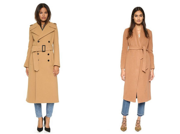 Lover and Joseph Long Camel Coat via Shopbop