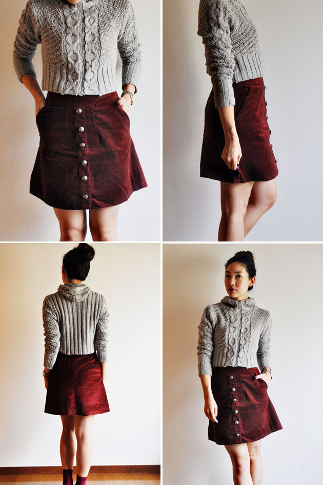 A-line skirt for fall