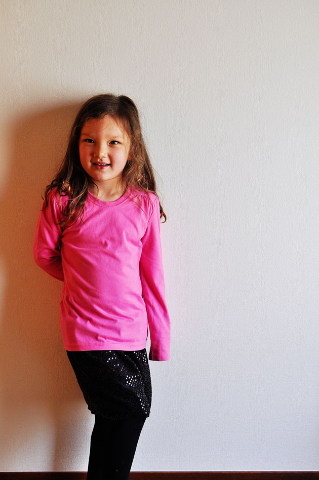 DIY kids sequin skirt