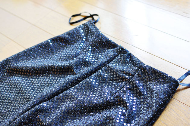 sequin body con skirt