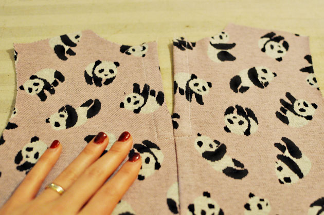 making panda dress