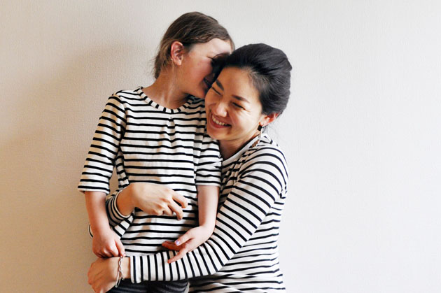 mother daughter matching stripes top and bodysuit