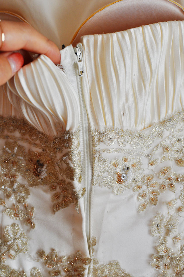 How to Alter the Back of a Dress that is Too Small to Zip Up