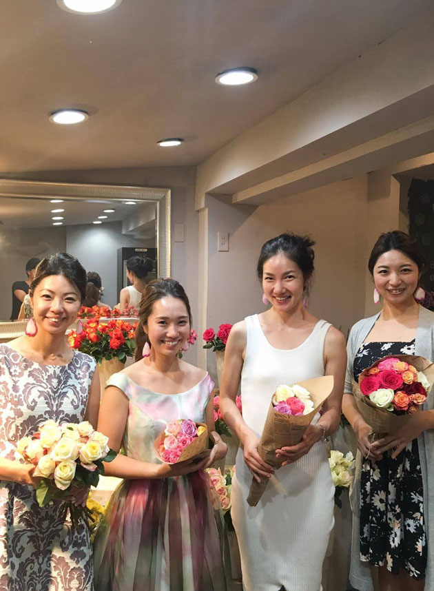 satomi chie at wedding event