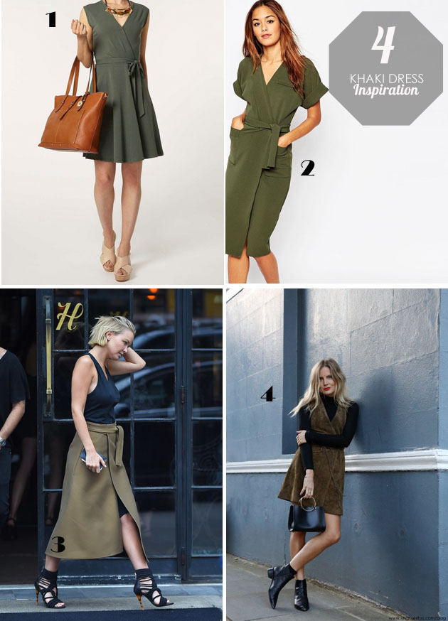 khaki dress inspiration board by vivat veritas blog