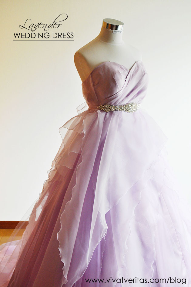 lavender wedding dress by vivat veritas