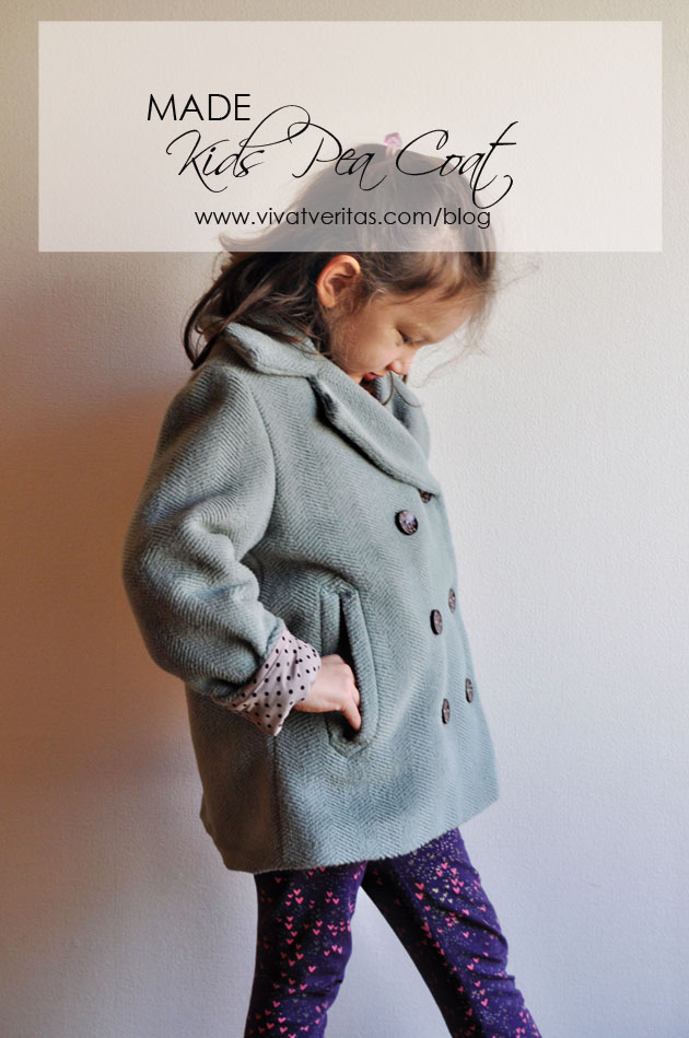 made-kids-green-pea-coat-size-130cm