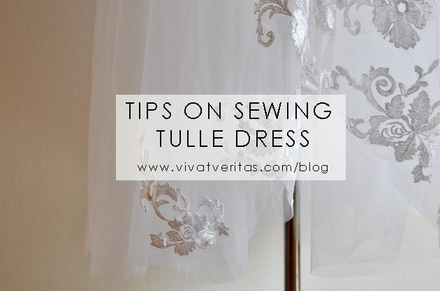 tips on sewing tulle wedding dress
