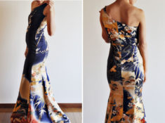 Kimono Blu Navy e Fantasia 