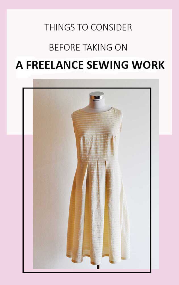 Things to Consider Before Taking on a Freelance Sewing Work