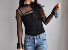 mesh top black