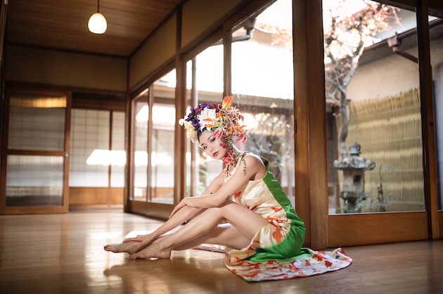 greem mermaid kimono dress capture tokyo